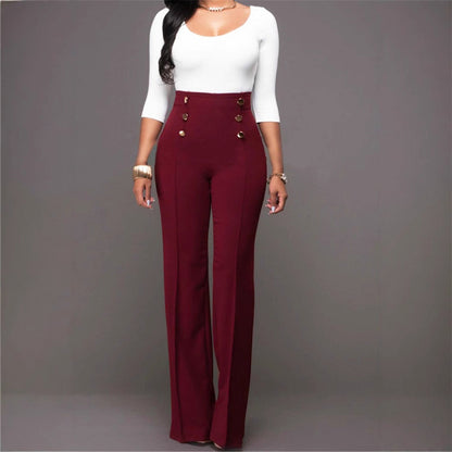 Women's High-Waisted Suit Trousers NOVAE