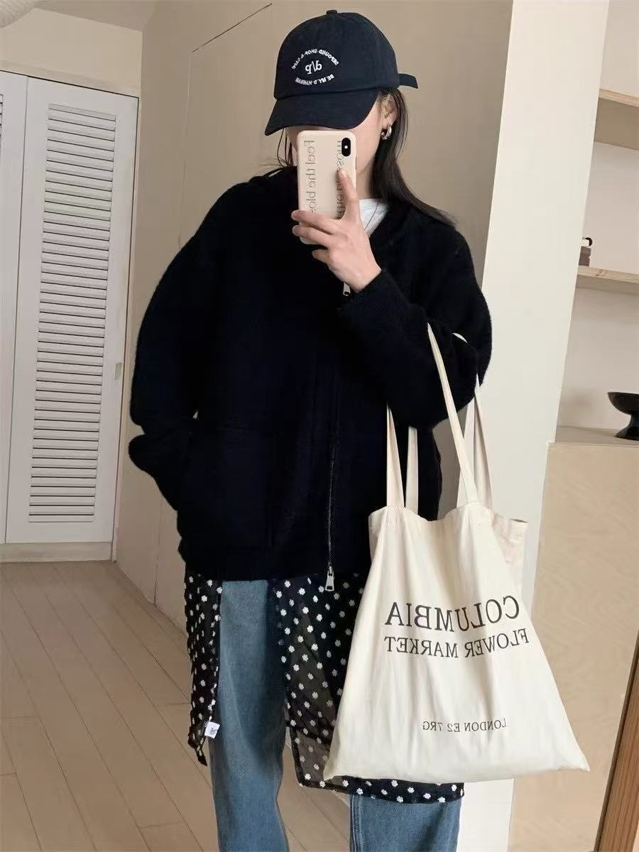 Women's Casual Oversized Cardigan with Hood and Pockets NOVAE