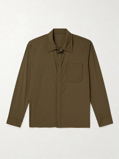 Men's versatile shirt blouse with patch chest pocket and stylish collar NOVAE