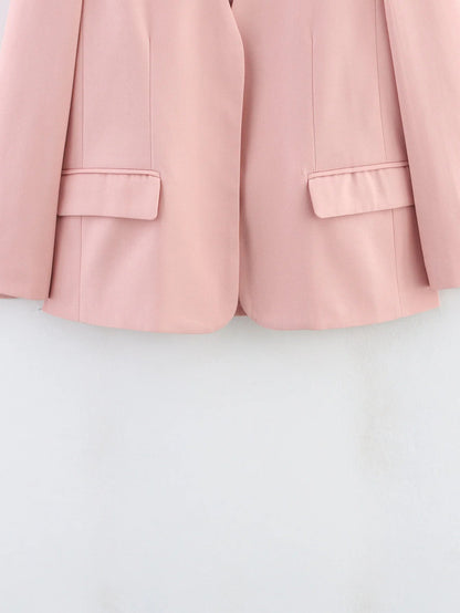 Women's fashionable blazer without closure, featuring an elegant silhouette NOVAE