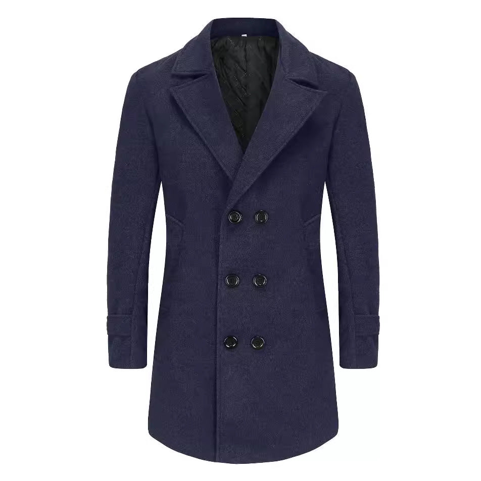 Men's stylish and elegant double-breasted overcoat NOVAE