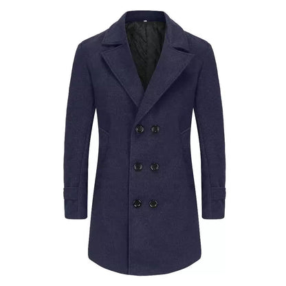Men's stylish and elegant double-breasted overcoat NOVAE