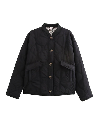 Women's quilted transitional jacket with practical pockets NOVAE