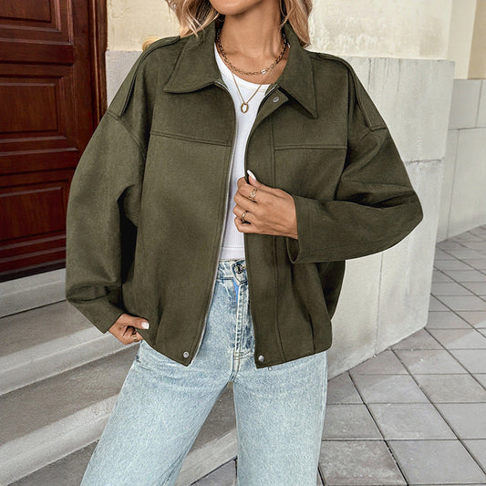 Women's oversized jacket with a relaxed fit and robust material NOVAE