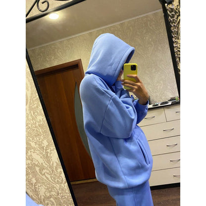 Women's leisure loungewear set with cozy hoodie and comfortable jogging pants NOVAE
