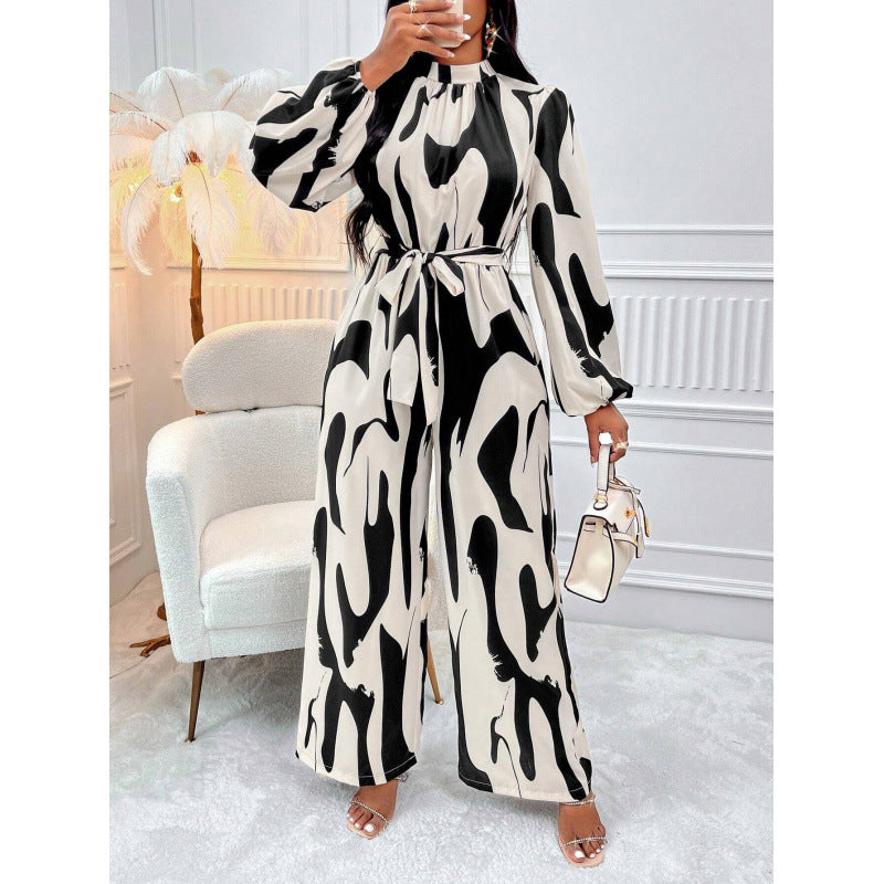 Women's maxi dress with stylish wrap design and elegant puff sleeves NOVAE