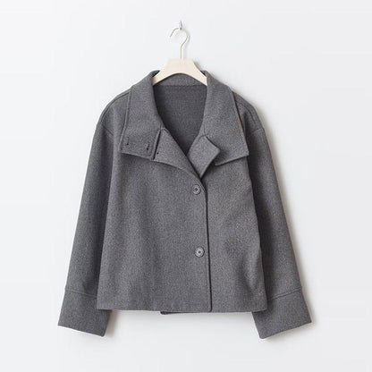 Women's fashionable wool jacket with structured collar and elegant cut NOVAE