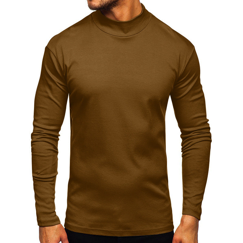 Men's long-sleeved shirt with stand-up collar made of high-quality material NOVAE