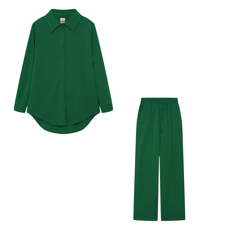 Women's elegant leisure suit set with a relaxed fit and fine fabric NOVAE