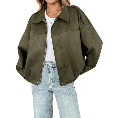 Women's oversized jacket with a relaxed fit and robust material NOVAE
