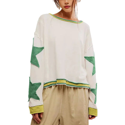 Women's casual sweater with star design NOVAE