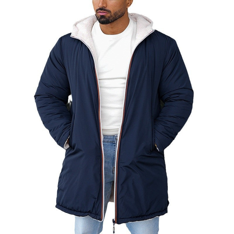 Men's reversible parka with cozy lining and practical pockets NOVAE