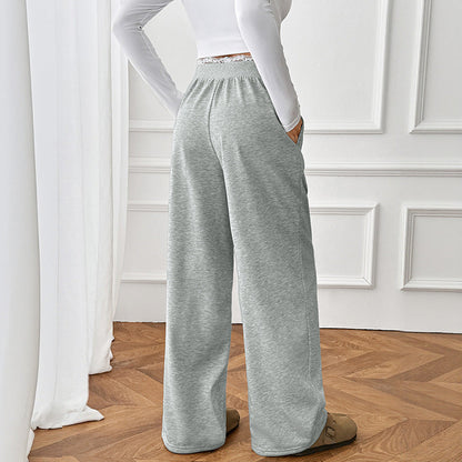 Women's Comfortable and Casual Long Trousers with Elastic Waistband NOVAE