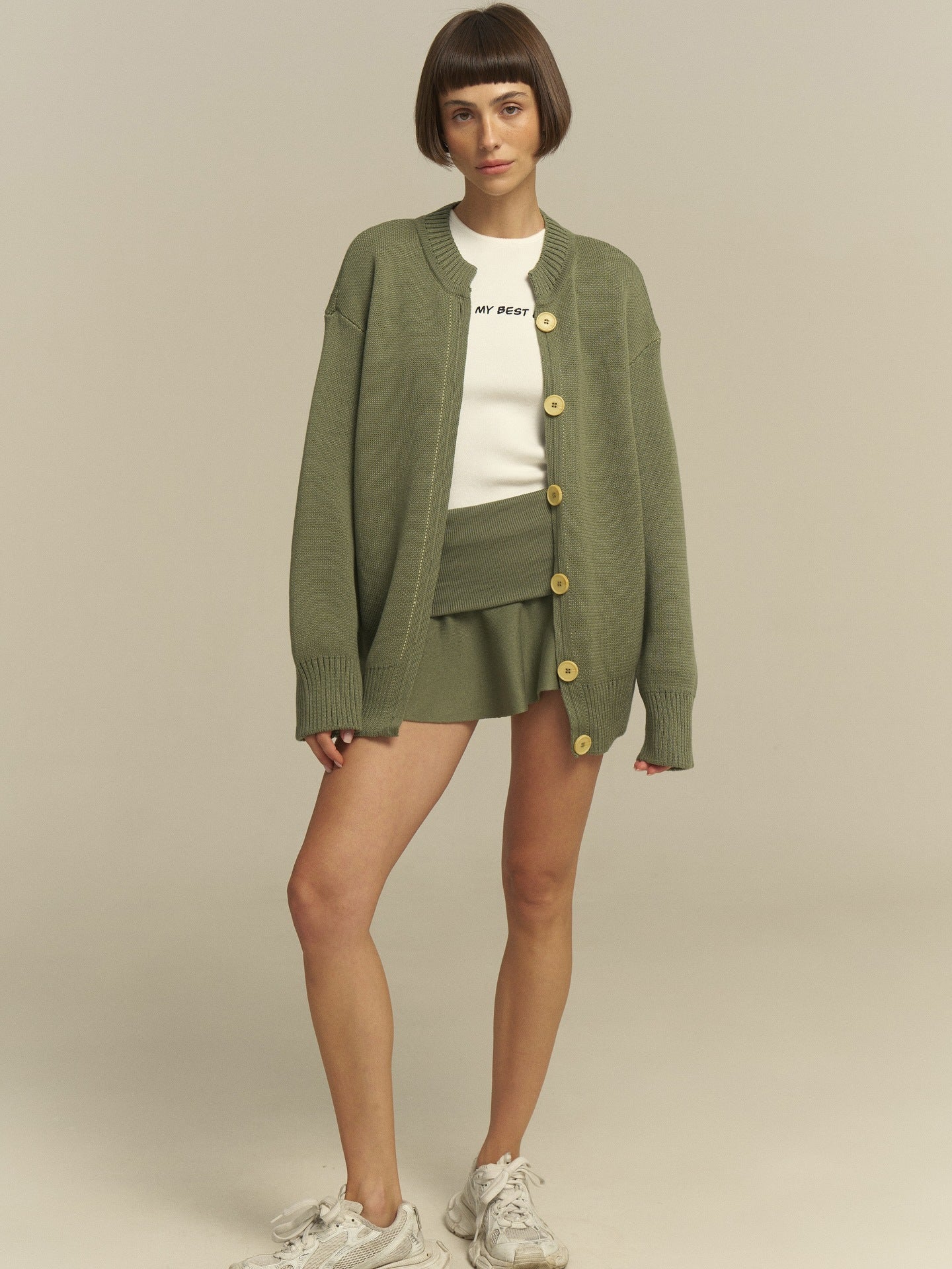 Women's comfortable oversized sweater and casual palazzo pants set NOVAE