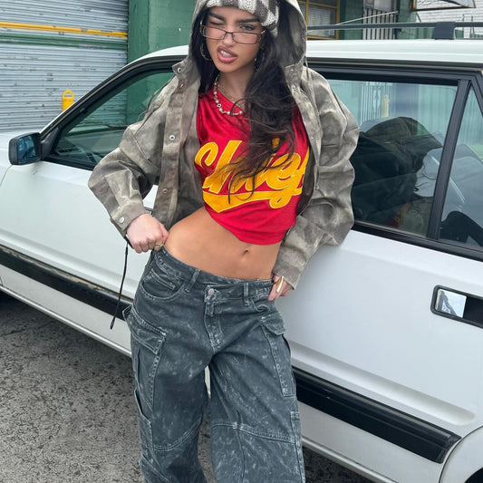 Women's casual cargo trousers with innovative details and a modern cut NOVAE