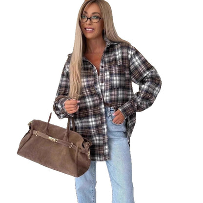 Women's Checkered Overshirt NOVAE