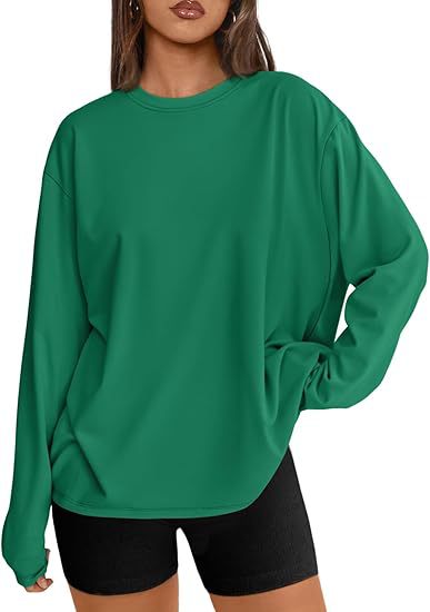 Women's Casual Sweatshirt with Oversized Sleeves and Round Neck NOVAE