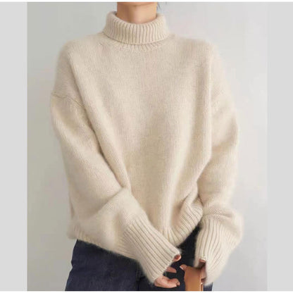 Women's Cozy Turtleneck Sweater made of High-Quality Wool NOVAE