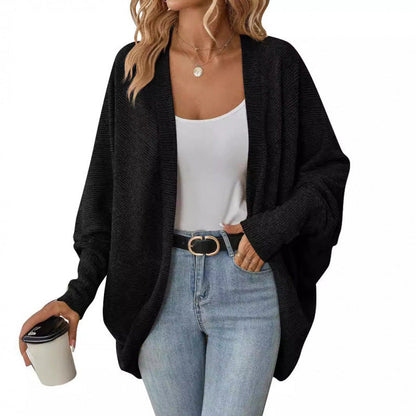 Women's casual cardigan with oversized cut and relaxed sleeves NOVAE