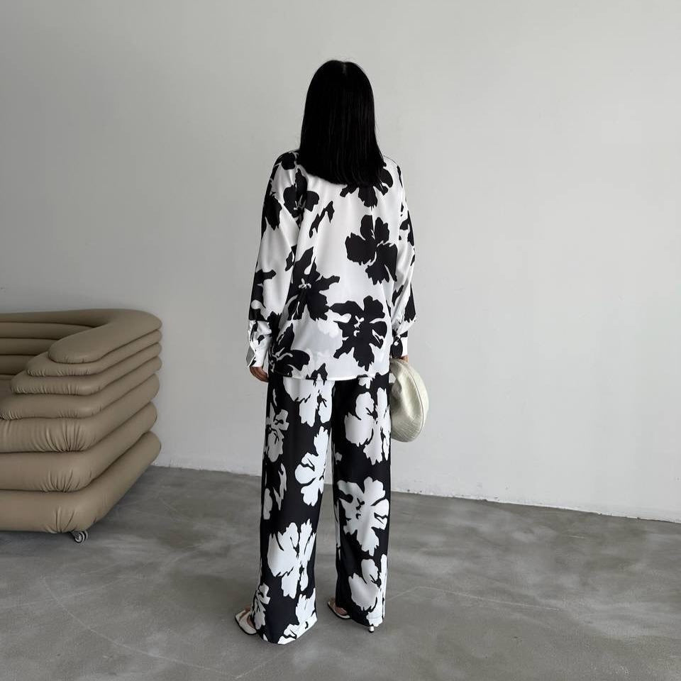 Women's elegant satin blouse NOVAE