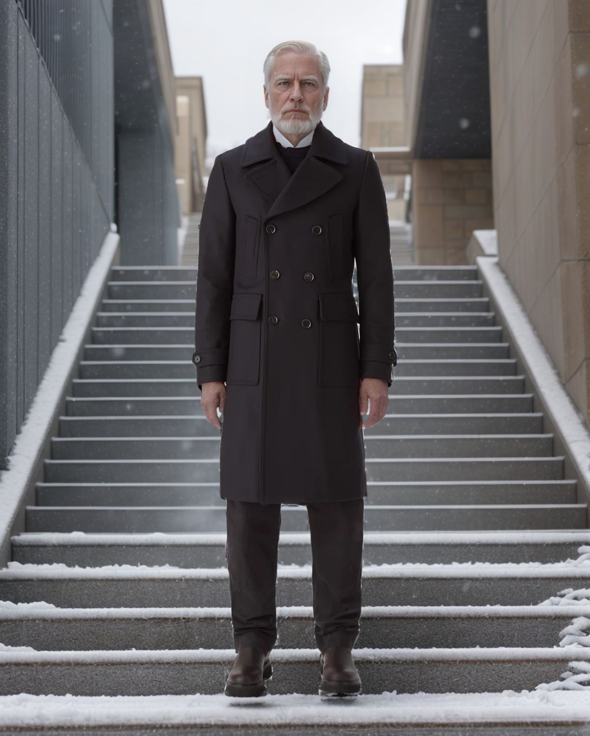 Men's classic duffle coat with double button closure and practical pockets NOVAE