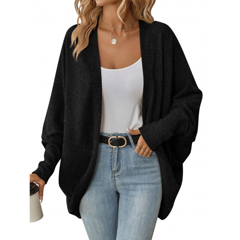 Women's casual cardigan with oversized cut and relaxed sleeves NOVAE