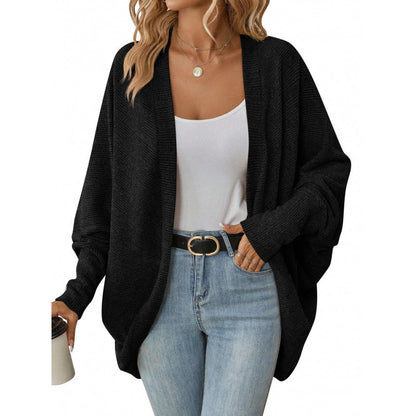 Women's casual cardigan with oversized cut and relaxed sleeves NOVAE