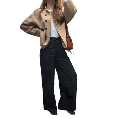 Women's timeless wool jacket in a minimalist design NOVAE