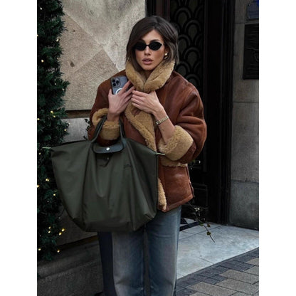 Women's casual oversized fur coat NOVAE