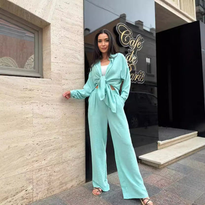 Women's casual two-piece set made of breathable material NOVAE