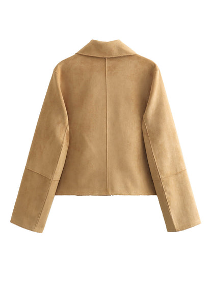 Women's Thin Suede Jacket NOVAE