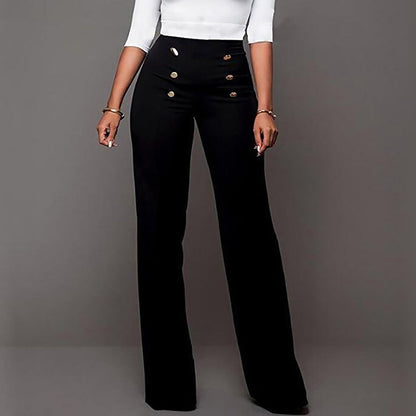 Women's High-Waisted Suit Trousers NOVAE