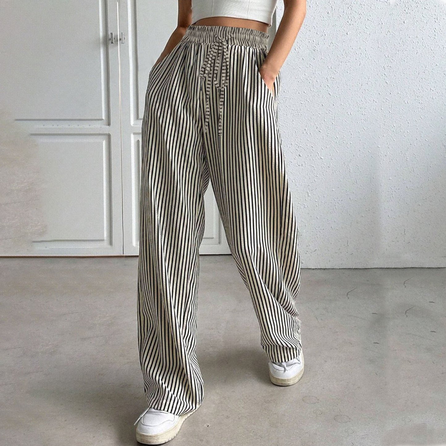 Women's wide-leg carrot trousers NOVAE