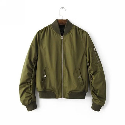 Women's bomber jacket with practical pockets and sporty cut NOVAE