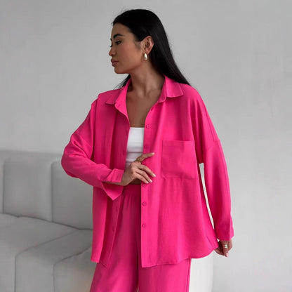 Women's trendy loose-fit shirt blouse NOVAE