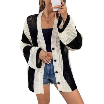 Women's cardigan in a light mesh design NOVAE