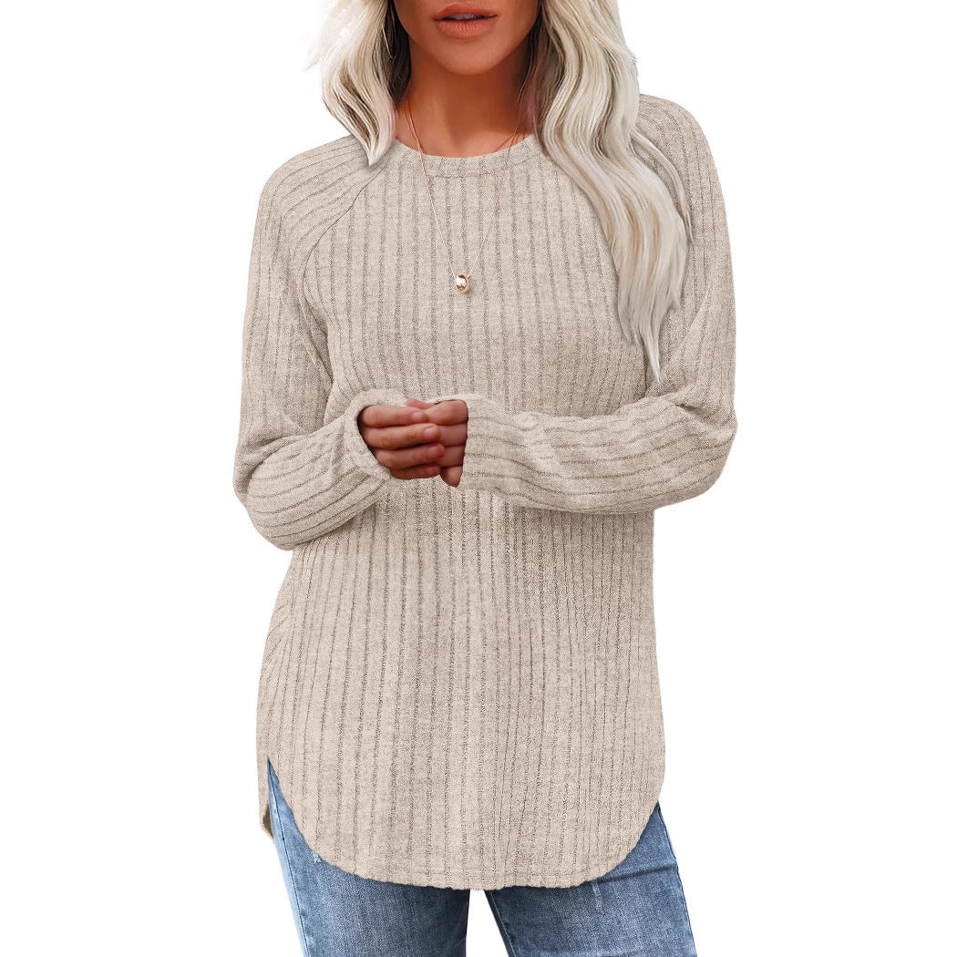 Women's oversized ribbed sweater with a relaxed fit NOVAE