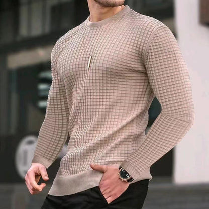 Men's structured knit sweater NOVAE