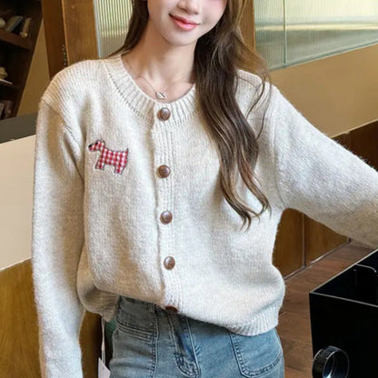 Women's Casual Knit Cardigan with Button Detail NOVAE