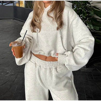 Women's Oversized Hoodie with Elastic Waistband NOVAE