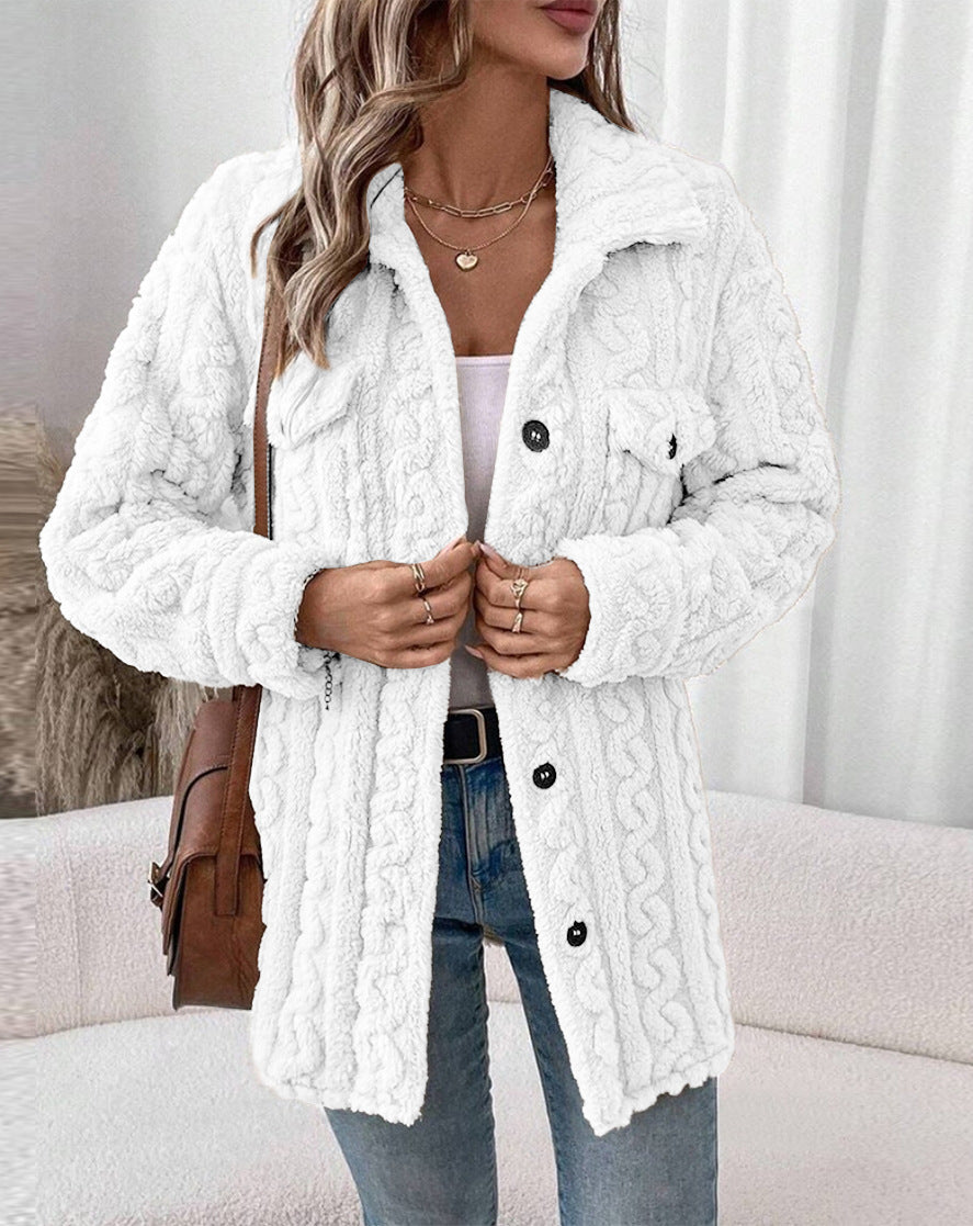 Women's structured cardigan with patch pockets NOVAE