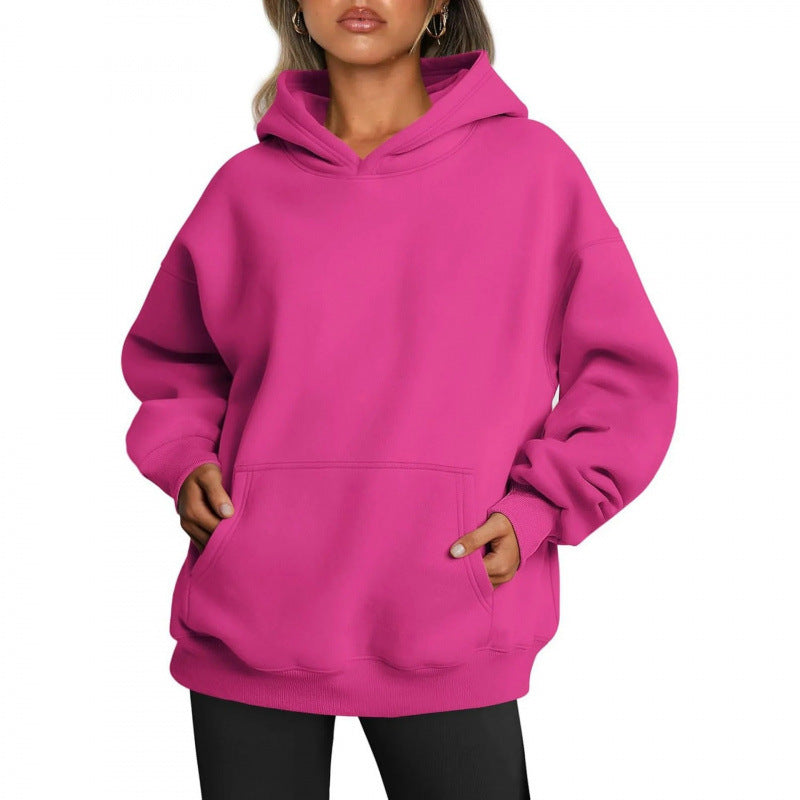 Women's hoodie with integrated pocket design and soft inner lining NOVAE