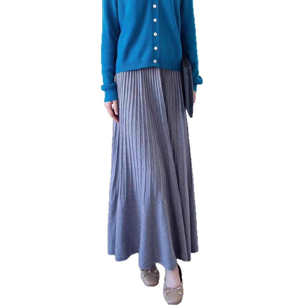 Women's elegant pleated skirt with high waist NOVAE