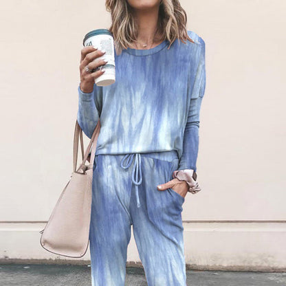 Women's casual jumpsuit with modern batik design and practical pockets NOVAE