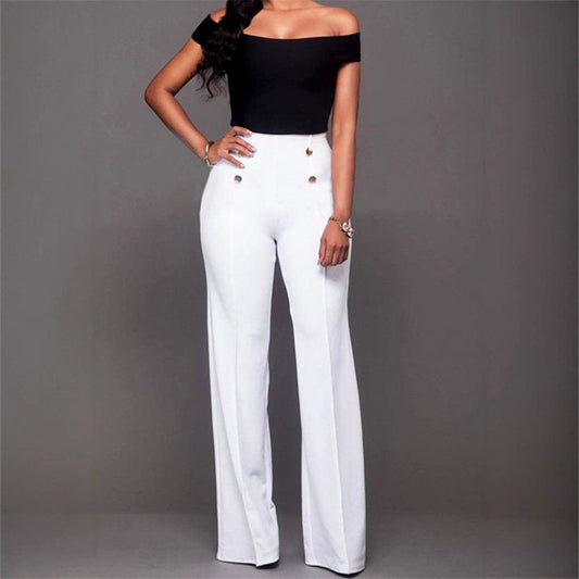 Women's High-Waisted Suit Trousers NOVAE