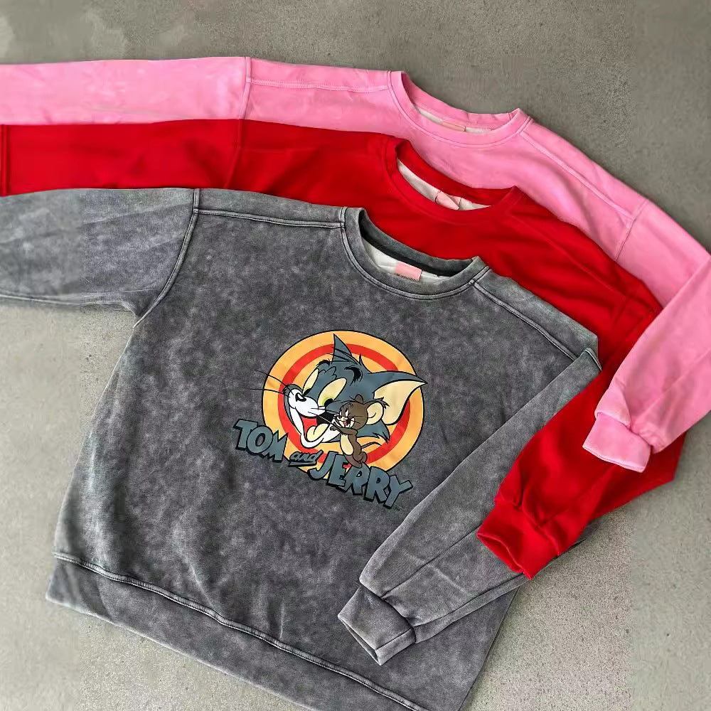 Women's casual hoodie with unique cartoon design NOVAE