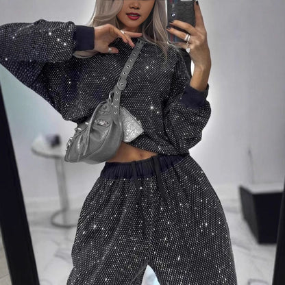 Women's sparkling lounge outfit with elasticated waistband and modern cut NOVAE