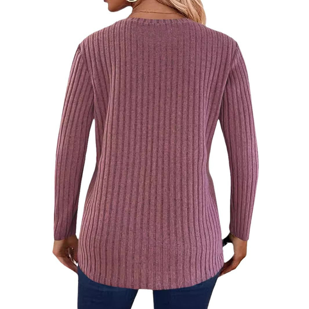 Women's knit sweater with button details NOVAE
