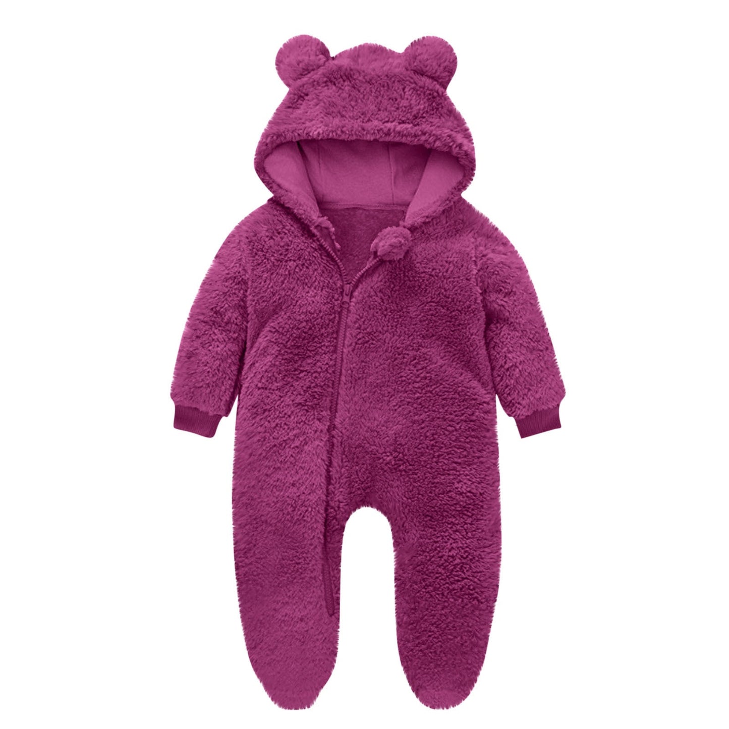 Toddler Fleece Overall with Bear Ears NOVAE