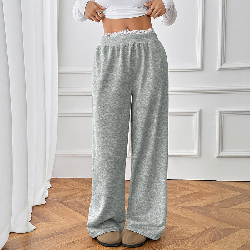 Women's Comfortable and Casual Long Trousers with Elastic Waistband NOVAE